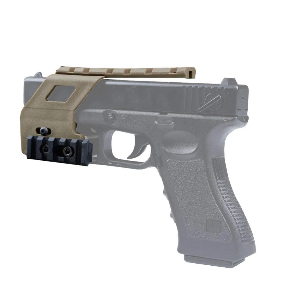 Système de Base de Rail de Pistolet Tactique pour G 17 18 19 Pistolet Airsoft Accessoires de G 17 Portée de Chasse (2 Couleurs en Option)
