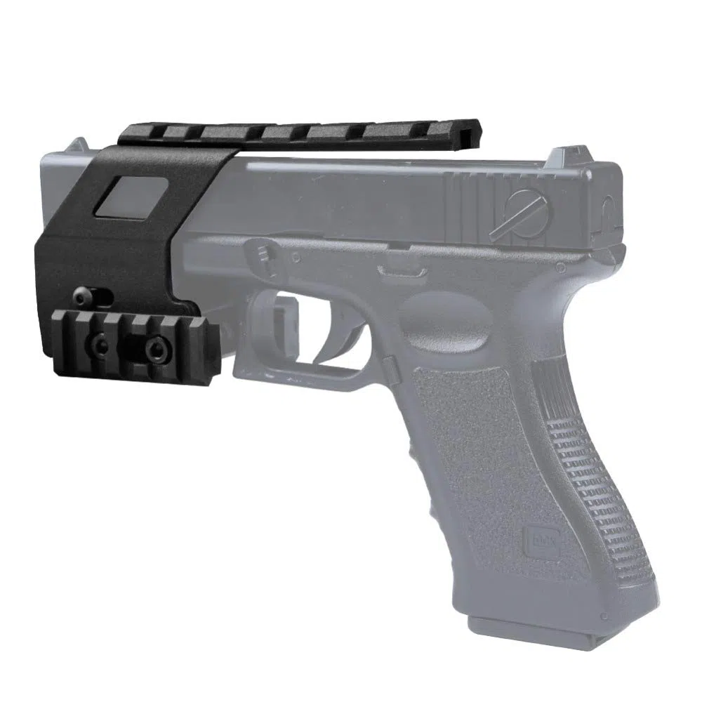 Système de Base de Rail de Pistolet Tactique pour G 17 18 19 Pistolet Airsoft Accessoires de G 17 Portée de Chasse (2 Couleurs en Option)