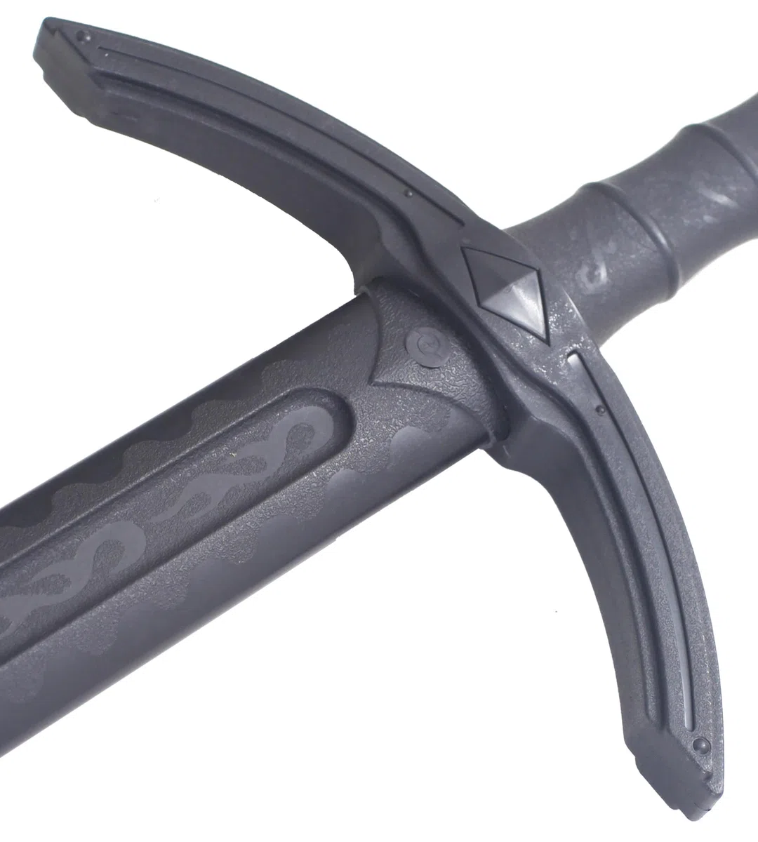 Epée Médiévale en Polypropylène Noir 104 cm - Epée d'Entraînement Combat de Frappe Haute Qualité Haut de Gamme
