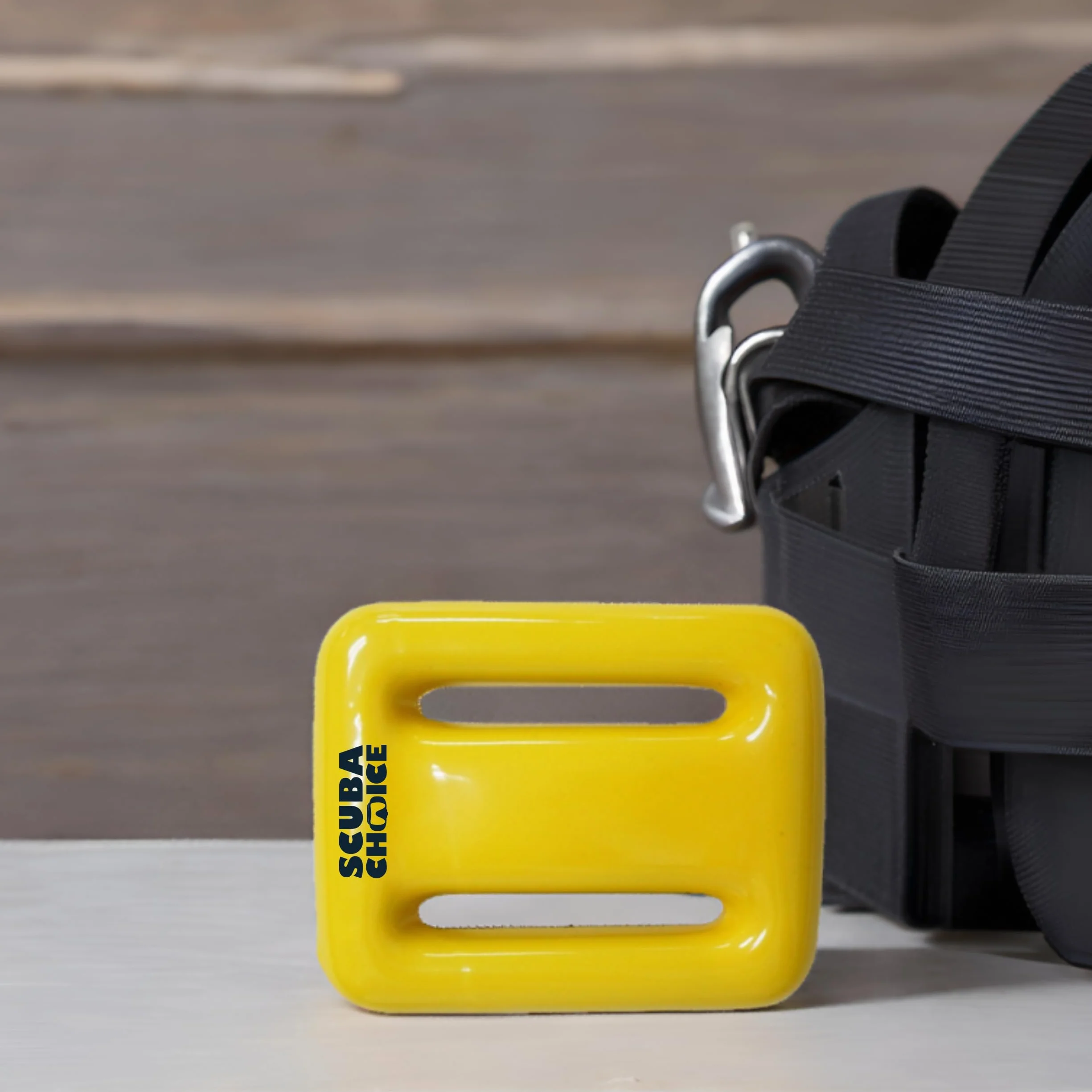 Scuba Choix Jaune Enduit de Vinyle plongée plombs