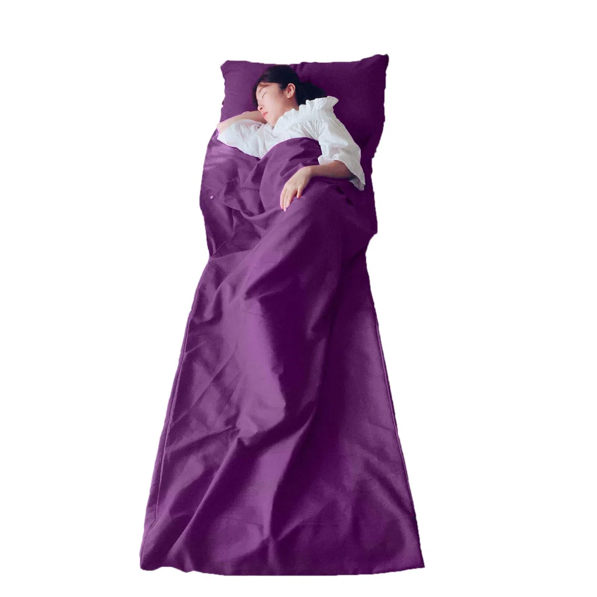 Cicilin Drap de Sac de Couchage de Voyage Portable, Microfibres Doublure Sac de Couchage Idéal pour Auberges Refuges Voyage Hôtel Camping