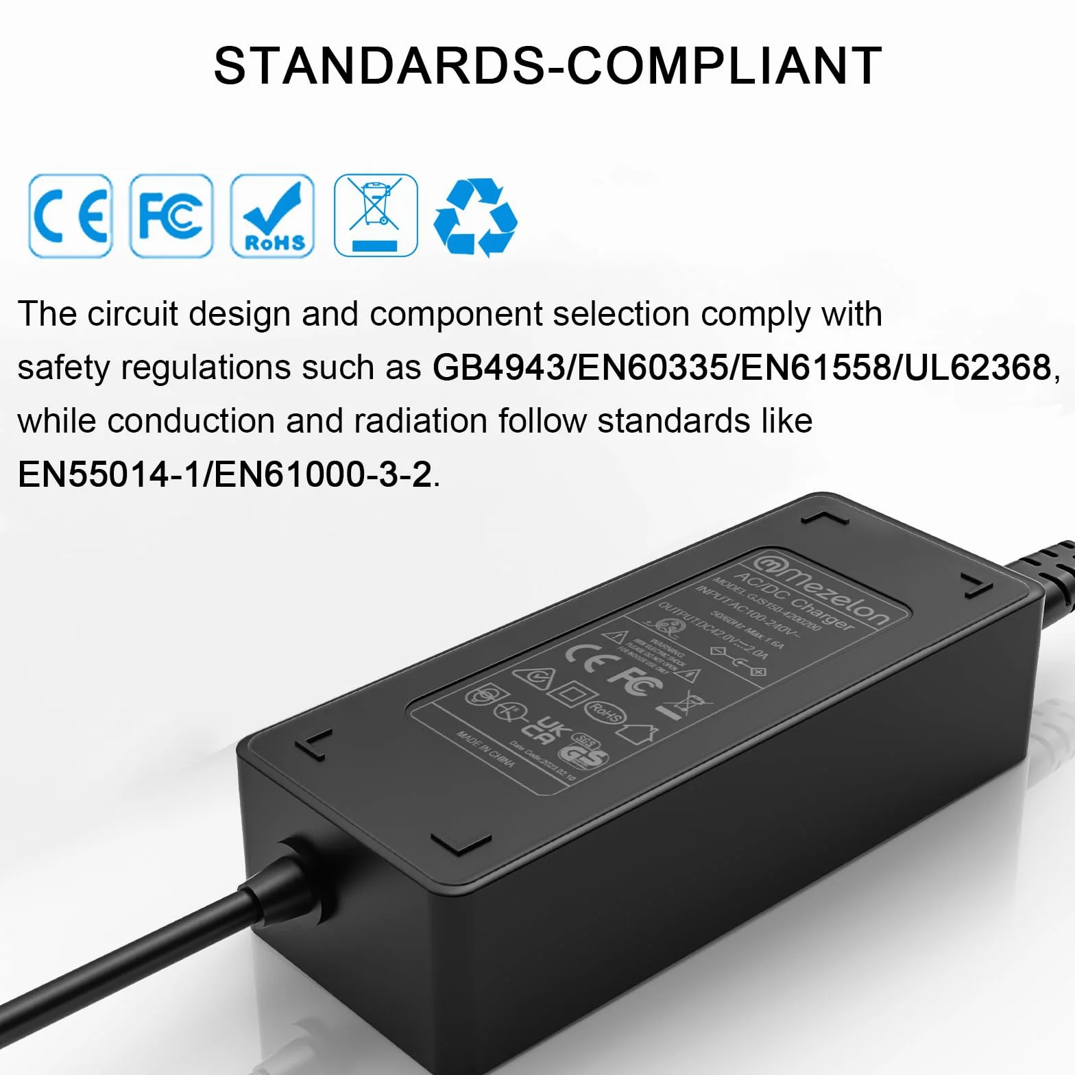 42V 2A Chargeur Trottinette Electrique pour Xiaomi M365, Pro, Pro 2, 3, 4, 5 Elite,1s, Chargeur Trottinette pour Ninebot Max G30 ES1 ES2 ES4 ES3 E22E E25E E45E, Chargeurs pour Batterie au Lithium 36V