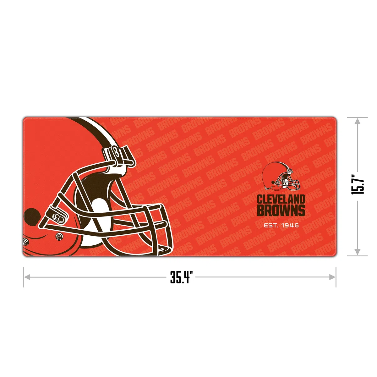 YouTheFan Tapis de bureau à logo NFL Cleveland Browns