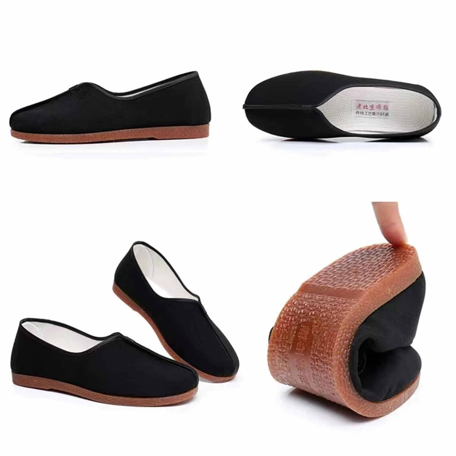PIWINE Chaussures Traditionnelles Chinoises Anciennes de Pékin, Chaussures d'entraînement d'arts Martiaux Chinois Kung Fu, pour l'entraînement d'entraînement d'arts Martiaux Kung Fu