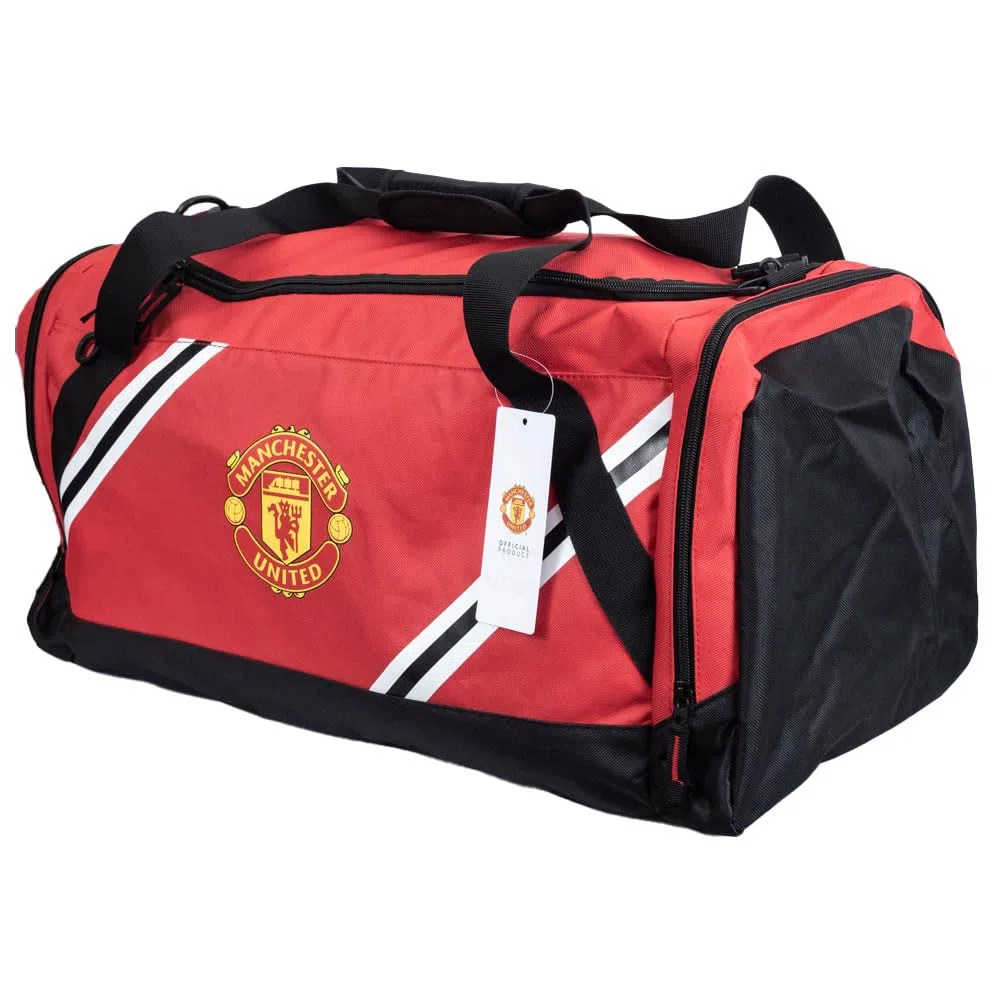 FOCO Sac fourre-Tout sous Licence Officielle Manchester United FC Core Stripe, Manchester United FC, Fourre-Tout