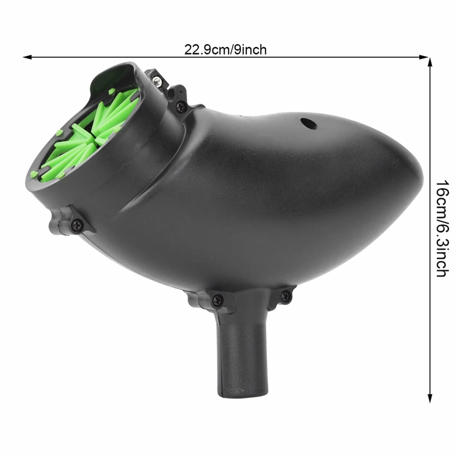Sports Paintball Hopper, Trémie De Paintball Extérieure, Trémie En Plastique Légère Et Durable De 200 Tours, équipée D'un Chargeur D'alimentation Rapide