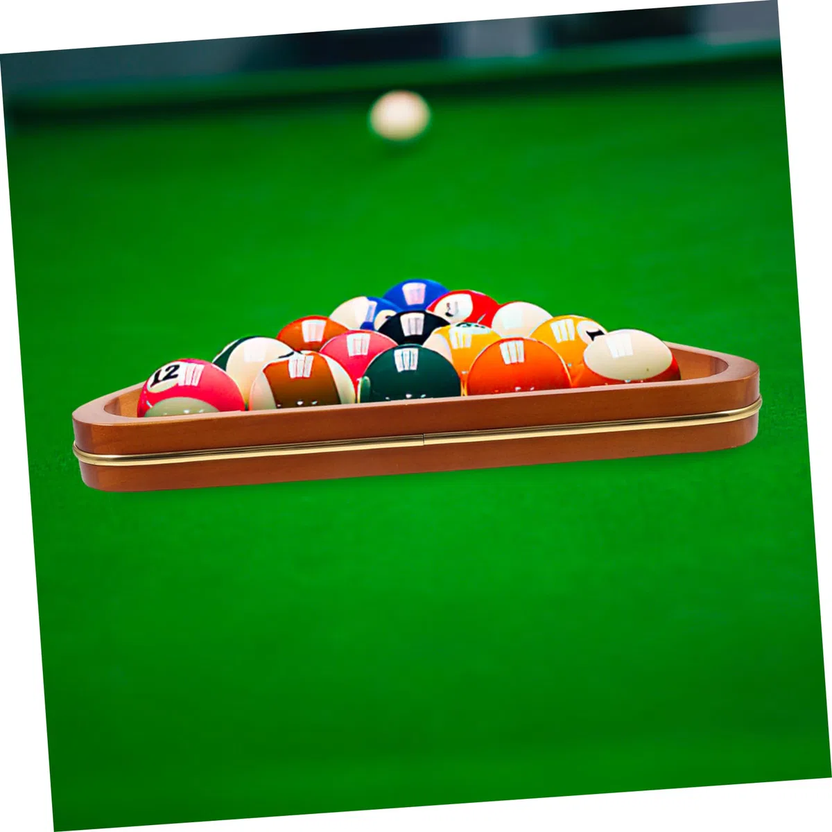 Support De Boules De Billard Bois Trépied Triangle Cadre Billiard Et Léger pour Table De Billard Accessoire De Billard