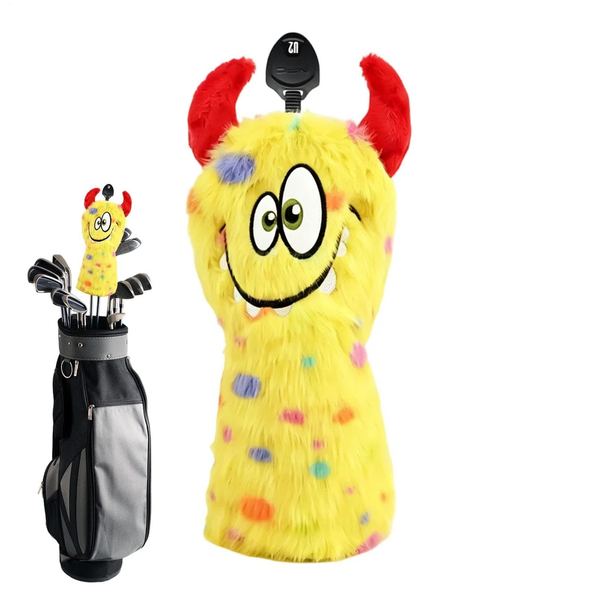 Couvre-club de golf – Couvre-club de golf | Couvre-tête en bois de parcours | Motif animal amusant | Housse de protection douce en peluche pour Driver Woods UT, pour homme et femme, sports de plein