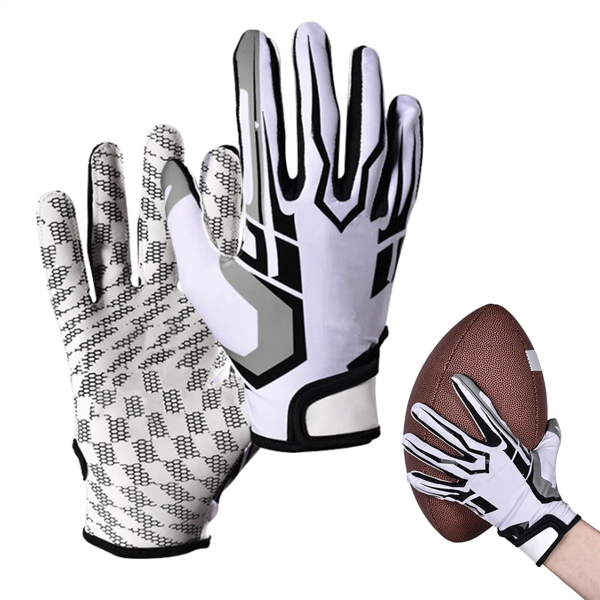 Gants de softball - Gants de frappe de baseball, gants de sport antidérapants, gants respirants, paume super adhérente, gants de jeu de baseball pour adultes, hommes et femmes