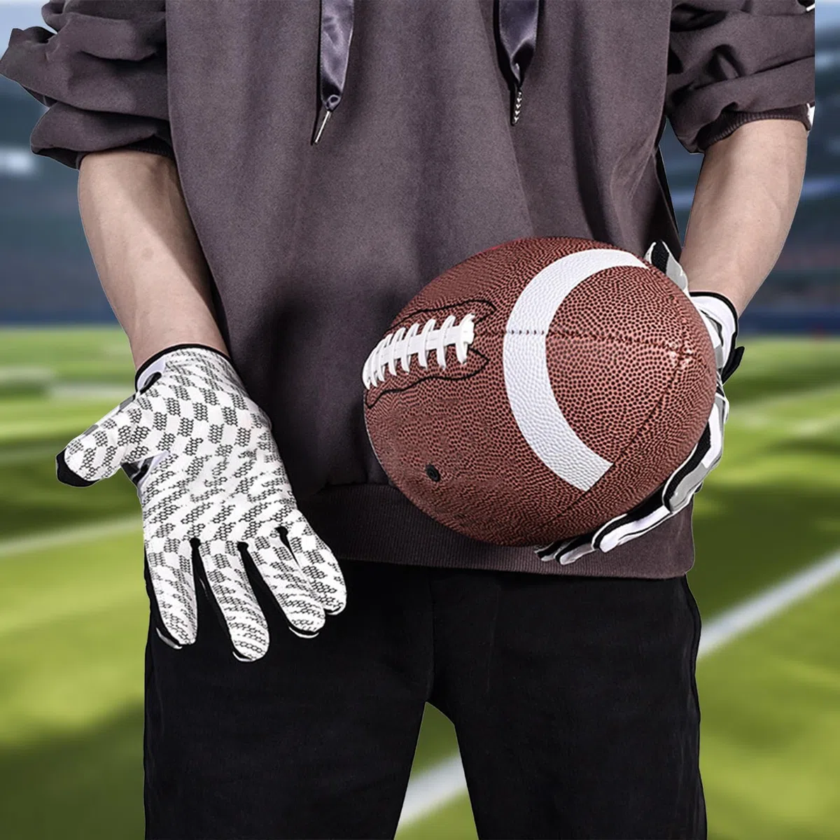 Gants de softball - Gants de frappe de baseball, gants de sport antidérapants, gants respirants, paume super adhérente, gants de jeu de baseball pour adultes, hommes et femmes