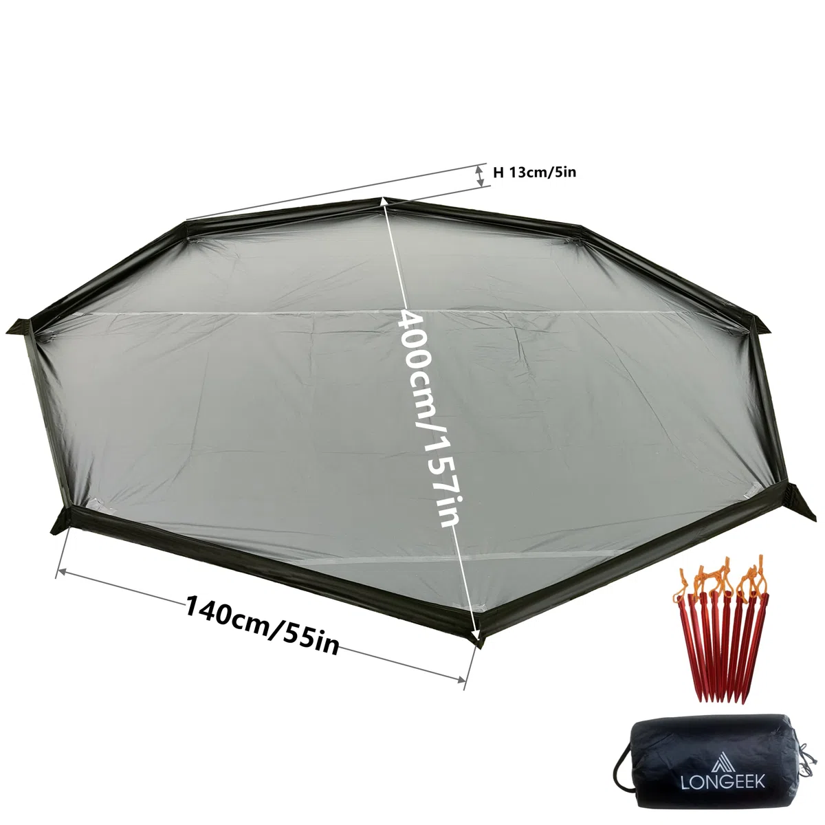 Tente de Camping 2-4 Personnes Imperméable avec Trou Poêle à Bois 4 Saisons Tipi