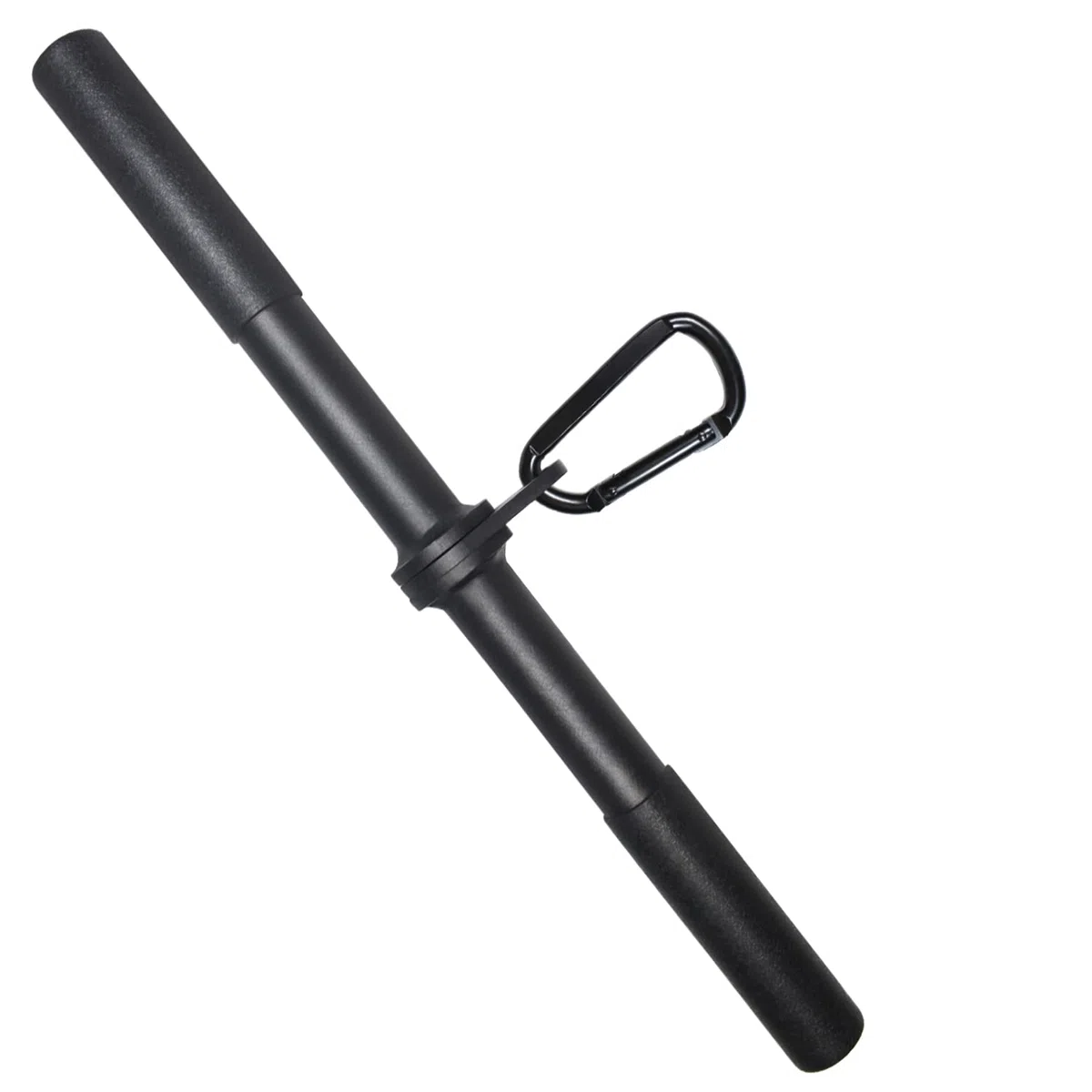 Barre Droite Rotative DIY Triceps Biceps Barre de Traction Fitness Accessoires de Gym à Domicile Barre Poulie Musculation avec Poignées Souples et Mousqueton