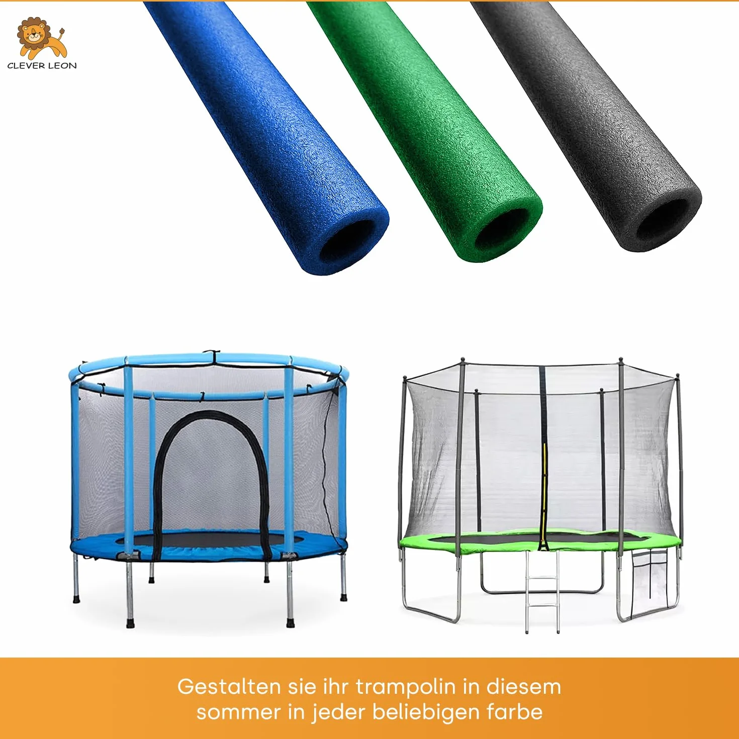 Mousse De Protection pour Trampoline pour 6 Poteaux De Trampoline Accessoires De Rechange 180 cm