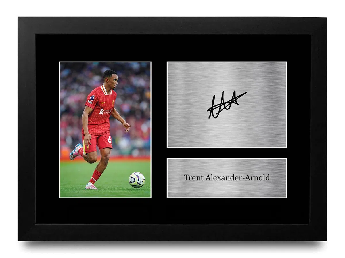 HWC Trading FR A4 Trent Alexander-Arnold Liverpool Cadeaux imprimés photo autographe signée pour les fans de football et les supporters - A4 Encadré