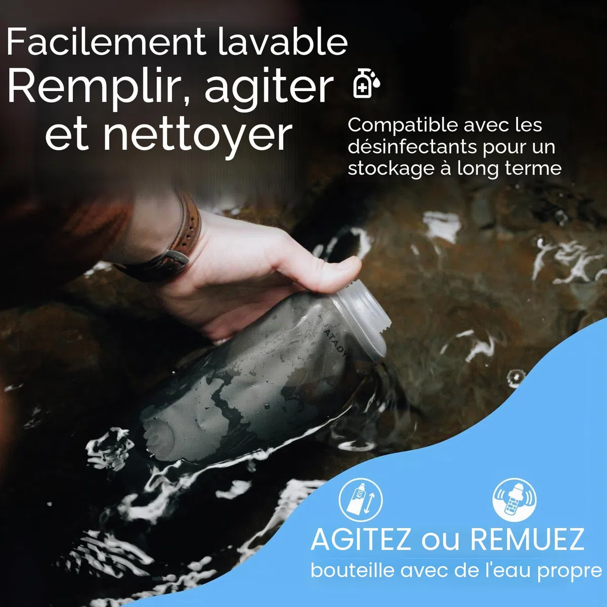 KATADYN BeFree Filtre à Eau 1.0 L Tactical