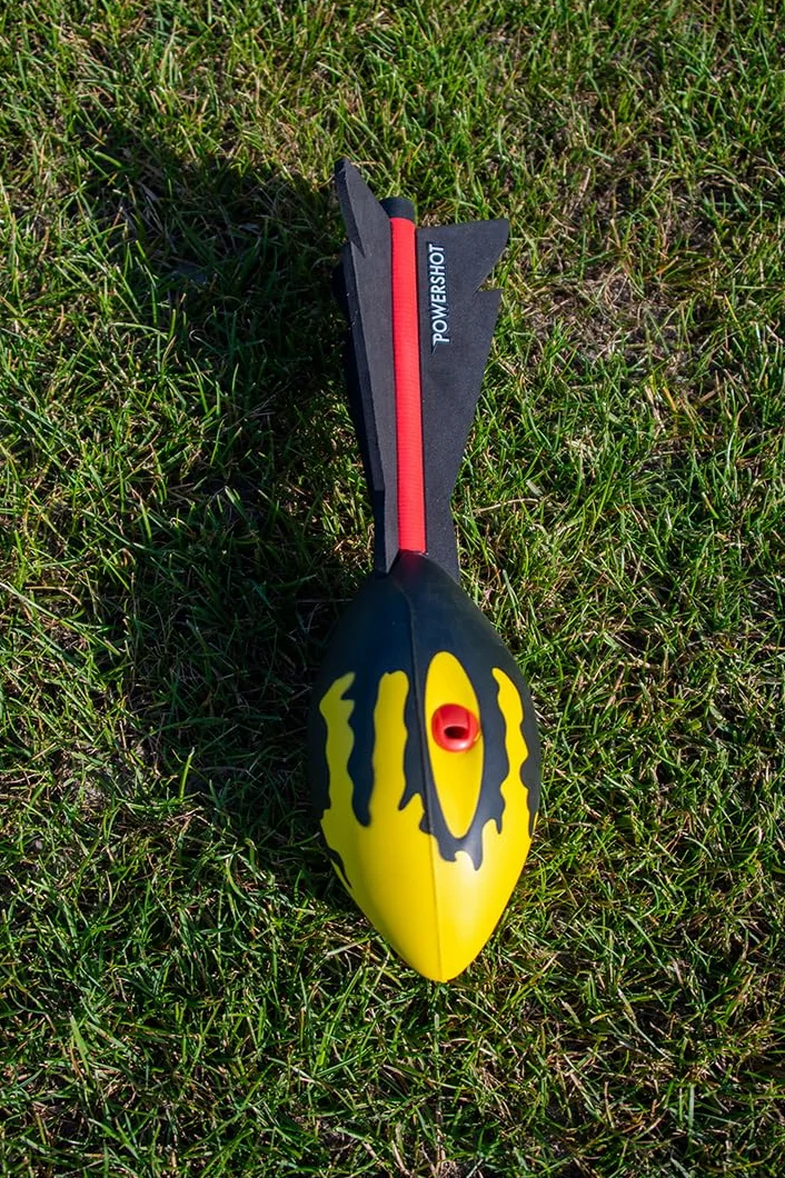 POWERSHOT Ballon Javelot sifflant à Lancer - Roquette sifflante - 28x8cm - env. 105g