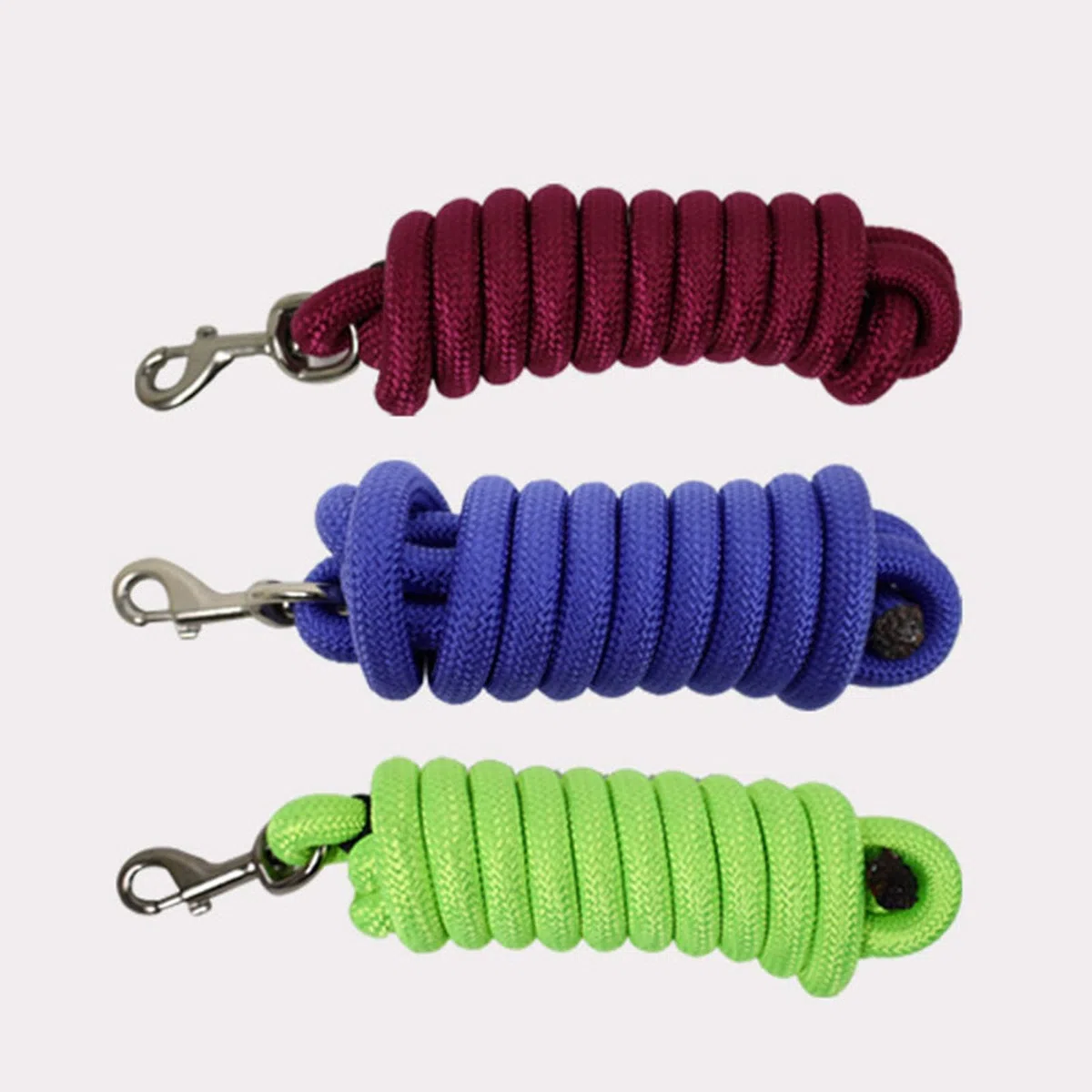 Longe en Nylon Robuste, Licol, Boucle à Une Main, Convient pour L'entraînement et Les Compétitions équestres.