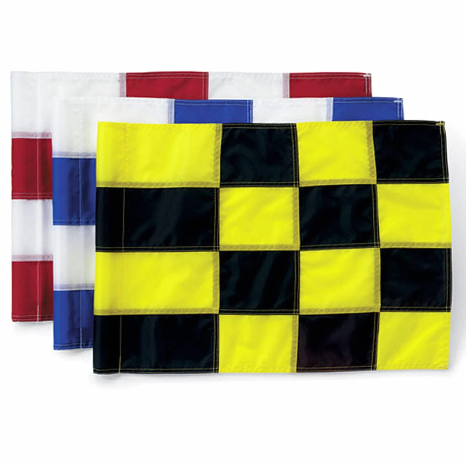 Drapeau de golf avec tube inséré, tous les drapeaux de golf de 50,8 cm de long x 38,1 cm de haut, drapeaux verts pour cour, pelouse, patio – Rouge et blanc