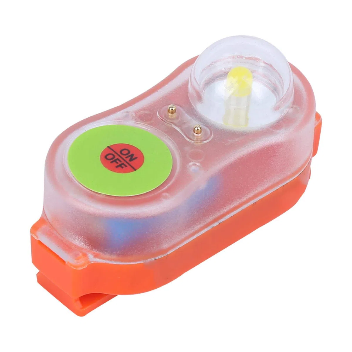 Lampe de poche pour gilet de sauvetage LED Lithium JHYD-I Lampe de poche auto-éclairante à l'eau de mer Conspic pour une visibilité et une sécurité accrues dans l'eau(Orange)