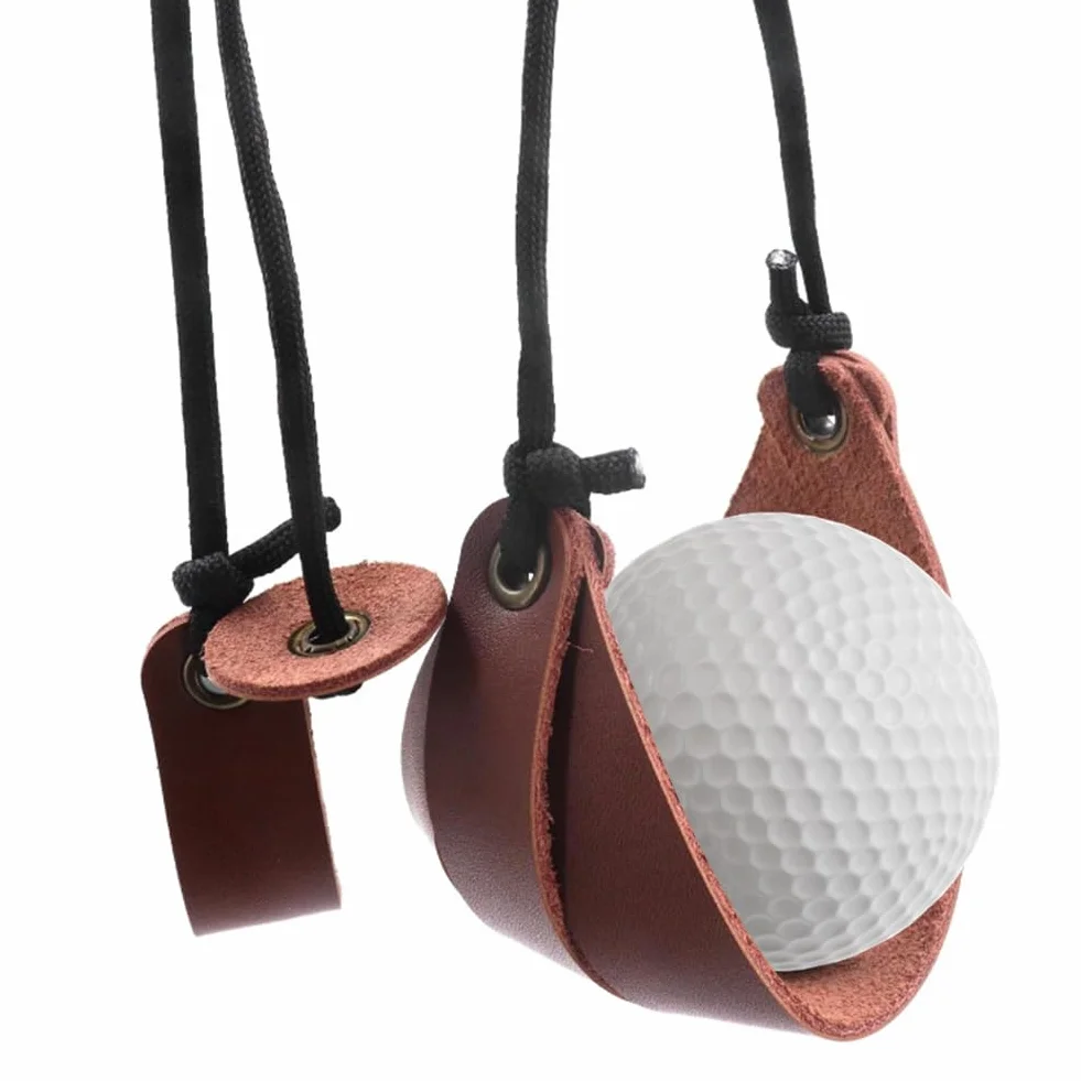 Lance-pierre Slingshot fabriqué à la main – Lance-pierre précis en cuir synthétique et paracorde pour golf, tennis et sports canins, réglable jusqu'à 150 cm