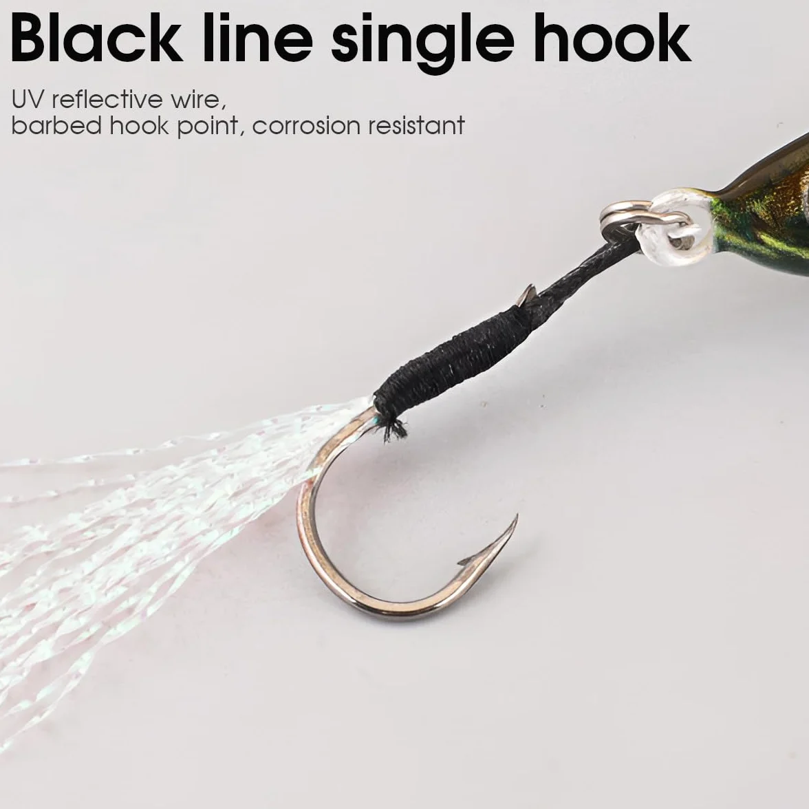 Leurres de Pêche Coulants Imprimés en 3D, WASAGA 5pcs 20g/30g/40g/60g/80g Appâts de Poisson Spinner en Métal Dur pour l'eau Salée et l'eau Douce pour l'Achigan et Le Maquereau et Le leurre Jigging