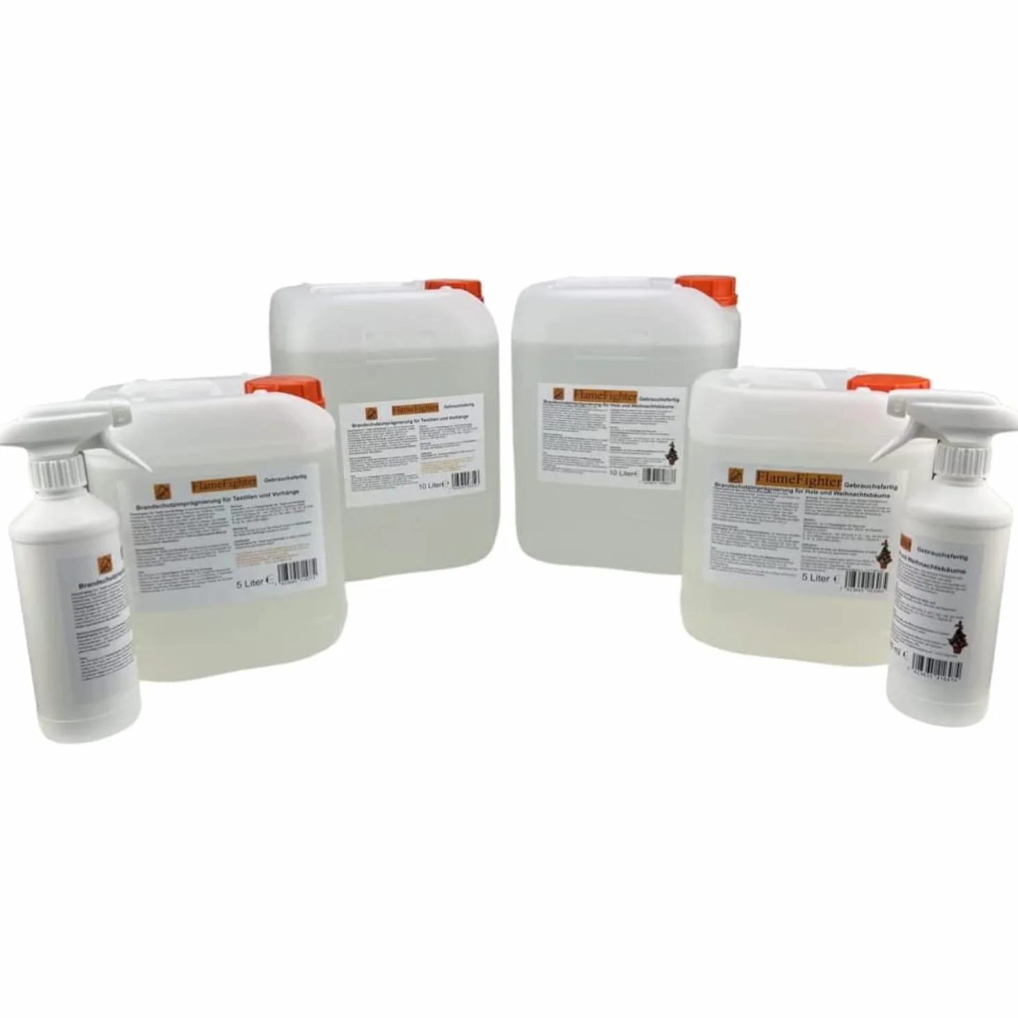 FlameFighter - 500ml Imprégnation Ignifuge pour Textiles et Rideaux – Produit de Protection contre l’Incendie – Test de Propagation du Feu Réussi – Classe de Protection Incendie 1 – DIN 4102 B1