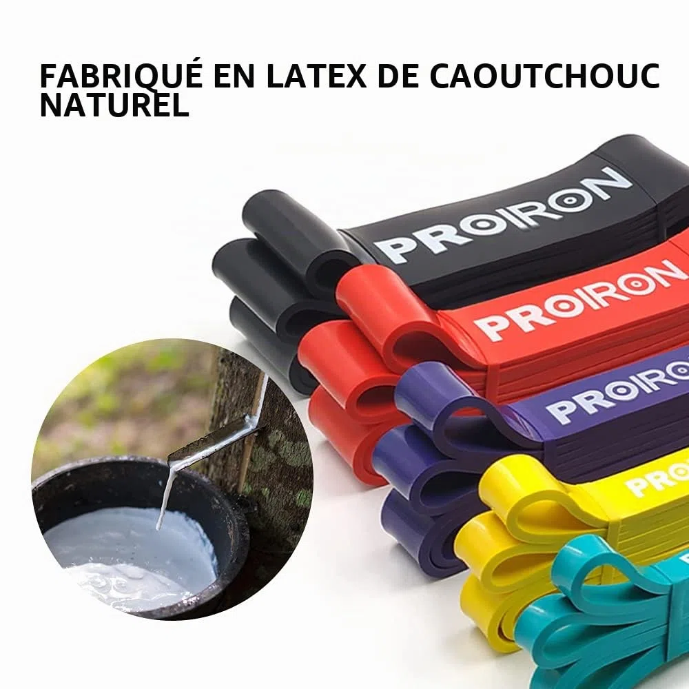 PROIRON Bandes Élastique de Résistance - Bande Elastique Fitness pour tractions, Crossfit, Dips,Traction Assistée, Pilates，Aide aux pullups ou au soulevé de Poid