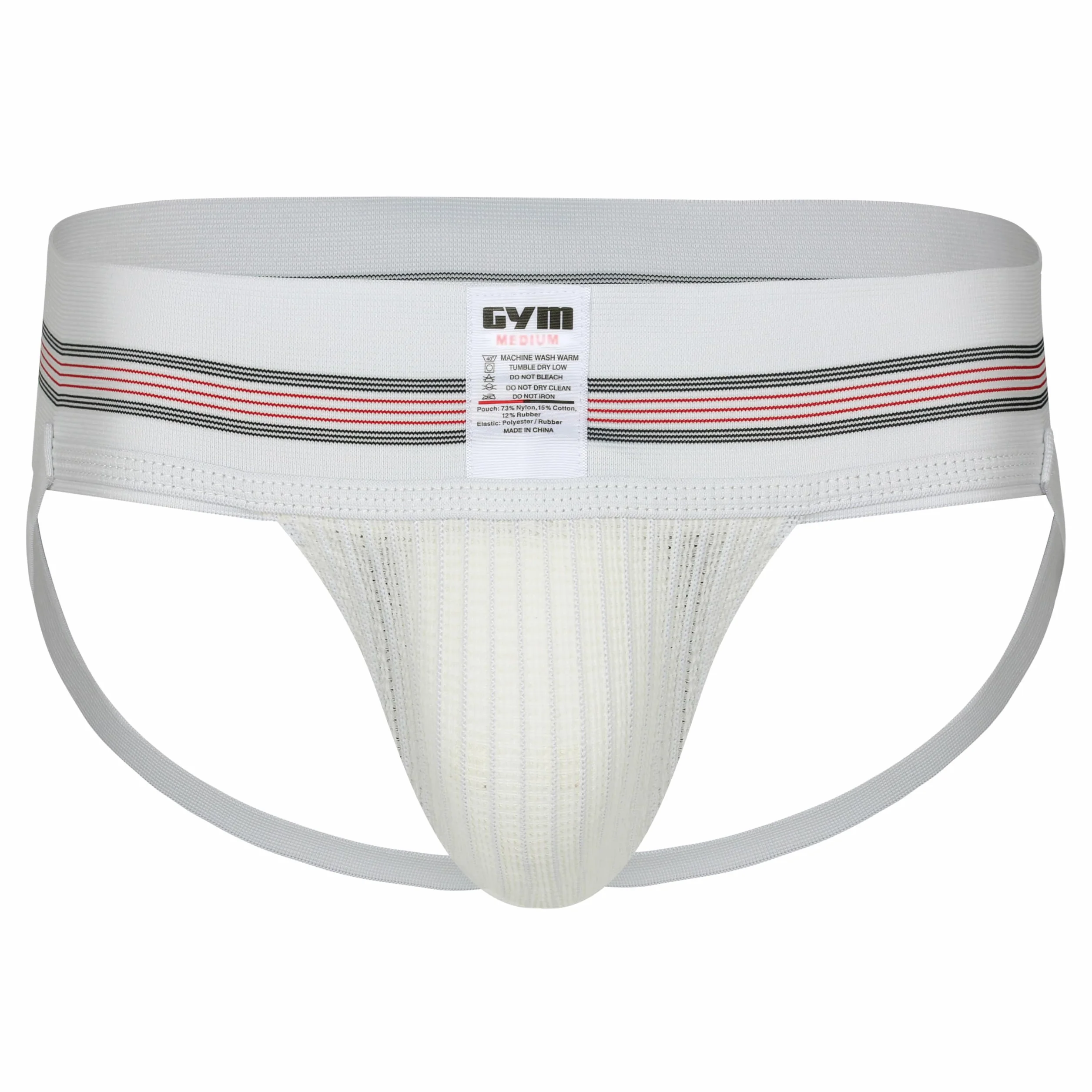 Gym Support athlétique Classique à Bande Large pour Homme 7,6 cm, Blanc, Medium