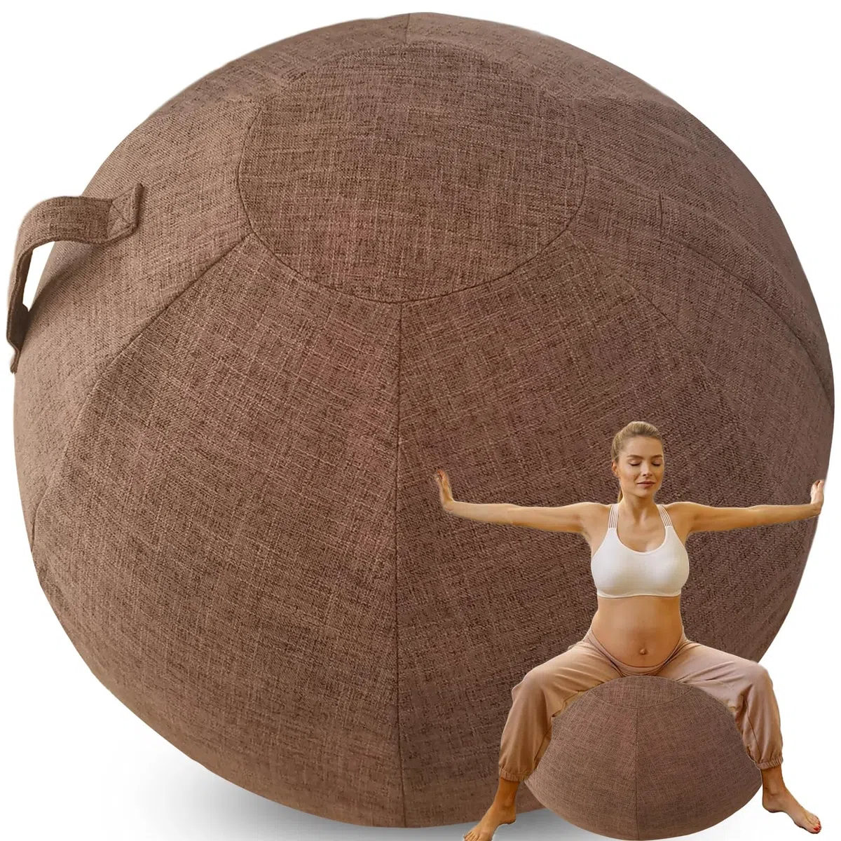 Swiss Ball Grossesse Housse Ball pour Chaise Ballon, Ballon Gym,Ballon Bureau Ballon Pilate Élégant et Fonctionnel​【Pas de balles incluses】