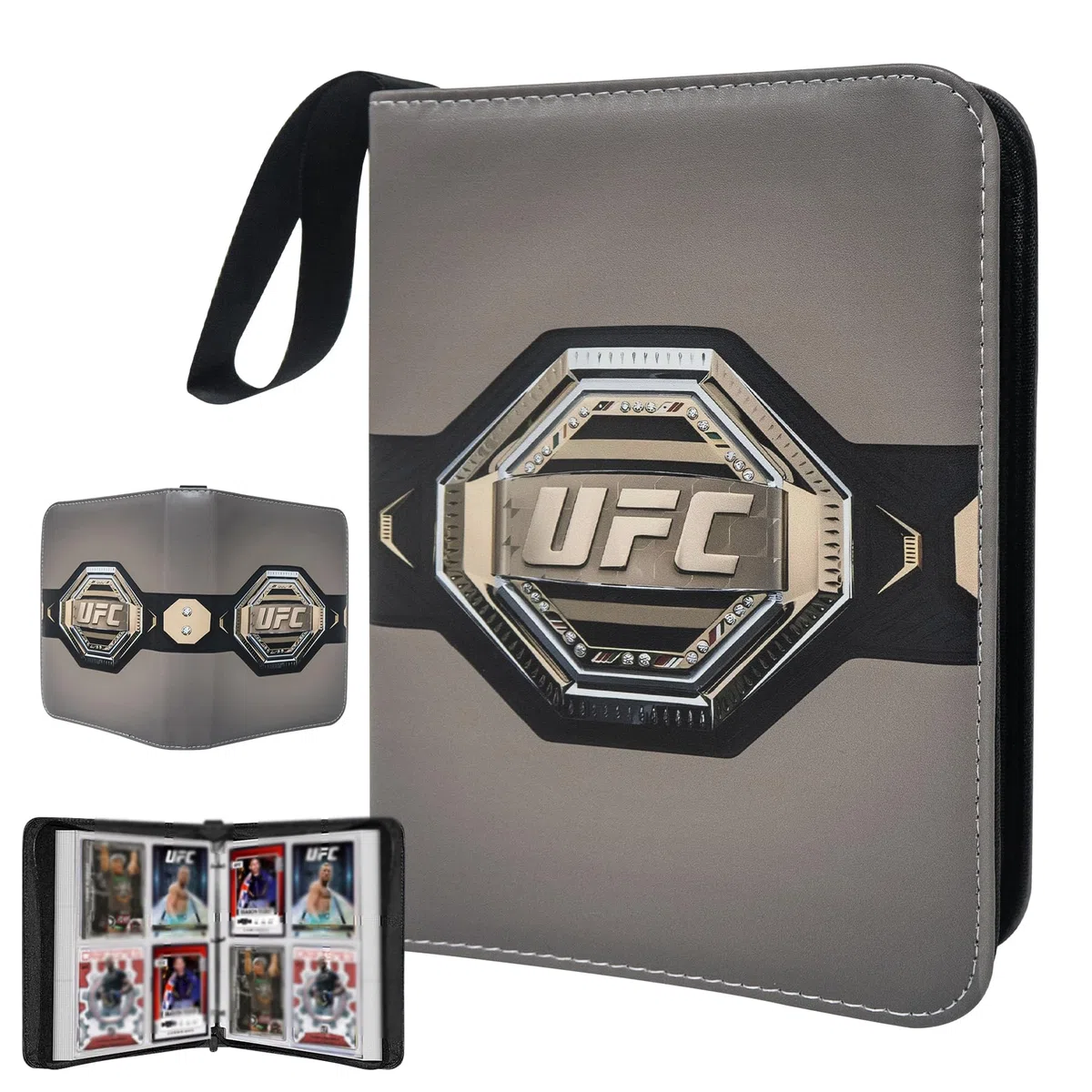 Classeur à 400 pochettes pour cartes, sac de rangement étanche portable avec pochettes amovibles pour collectionneurs de cartes de sport
