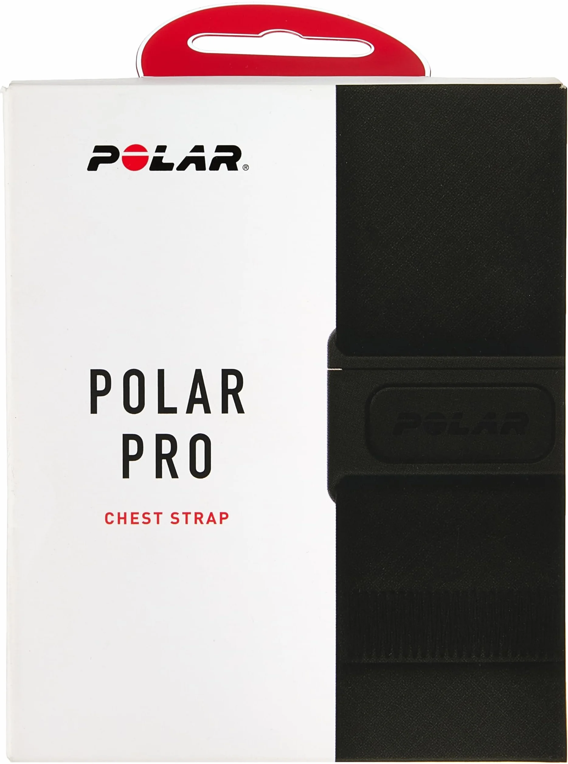 Polar Ceinture Cardio Pro - Bandeau Poitrine Noir Compatible avec les Capteurs de Fréquence Cardiaque Polar, Confortable et Réglable