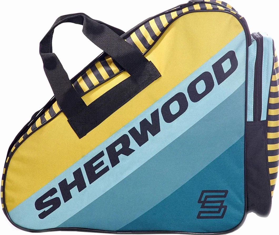 Sherwood – Sac de Transport pour Patins, Adultes et Enfants | Idéal pour Le Hockey sur Glace, Les Patins à Glace et en Ligne | Format Compact 42 x 15 x 37 cm (Kiwi)