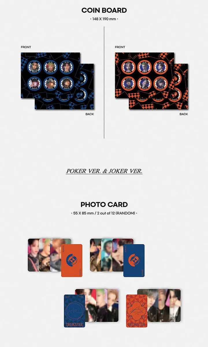 ONEUS TRICKSTER 7th Mini Album ( POKER / JOKER - RANDOM Ver. )+1ea ONEUS STORE GIFT CARD K-POP SEALED