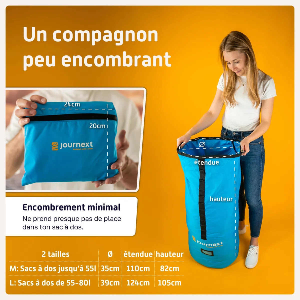 Journext Backpack Cover Sac à Dos de Protection Mixte
