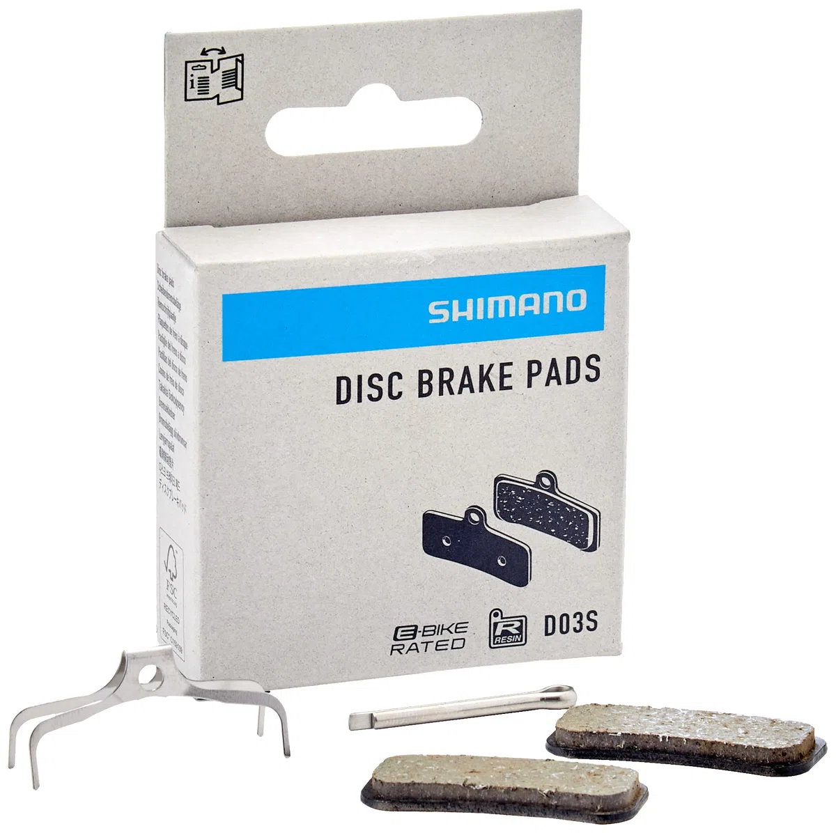 Shimano Pastillas Freno Resina D03S- Gris Taille Unique