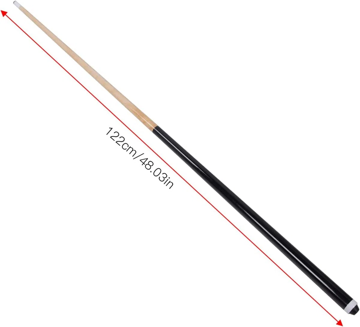 2PCS Queues de Billard 120cm 12oz Pointe 12.5mm pour Enfant et Adulte Courte Snooker Bois de frêne Queues pour Les Petits espaces et Les Adolescents