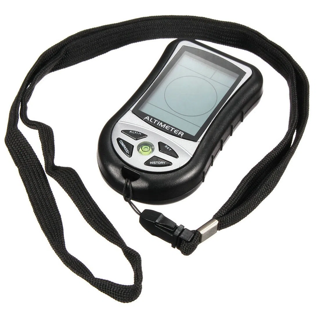 GuDoQi Boussole Altimètre Numérique, Multifonction 8 en 1 avec Rétroéclairage, Prévisions Météo, Calendrier D'horloge, Mesure D'altitude, Thermomètre Baromètre pour Camping Outdoor