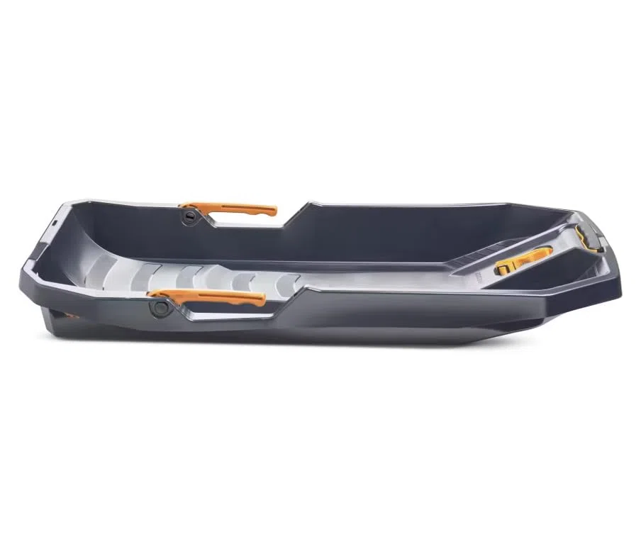 Luge Adulte Plateau - Rails directionnels pour Glisse Droite - Haute Performance de Glisse - Corde et poignée Tire-Luge - Coque Robuste et freinage Efficace - L 105 x l 48 x H 12 cm - Poids 2.4 kg