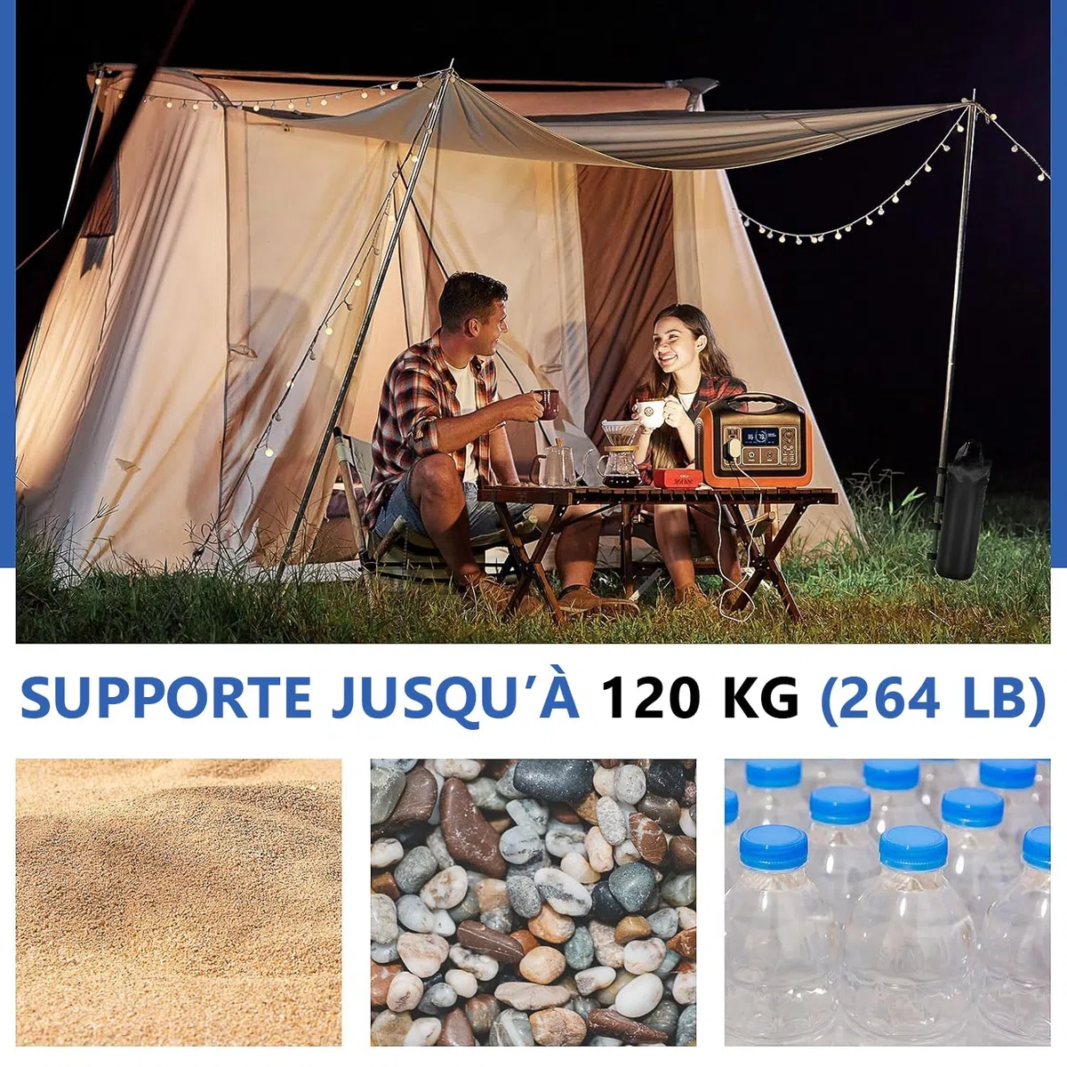 Lot de 12 Sacs de Lestage pour Tonnelle, Sacs de Sable en Tissu Oxford 800D, Capacité Totale 120 kg, Poids de Fixation Résistant pour Barnum, Tente de Jardin, Parasol Déporté et Trampoline