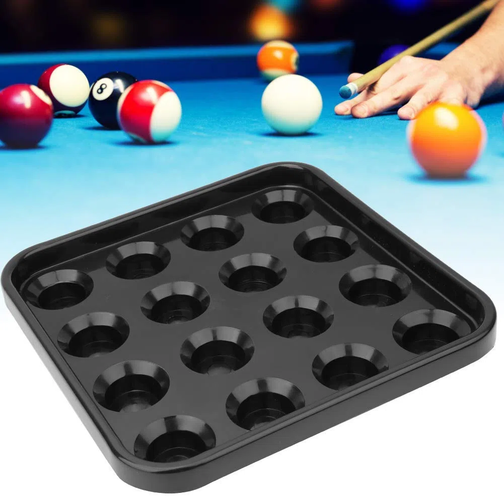 Alomejor Billard Palette 16 Billes Plateau Snooker Transport Palette Billard Plateau pour Billard