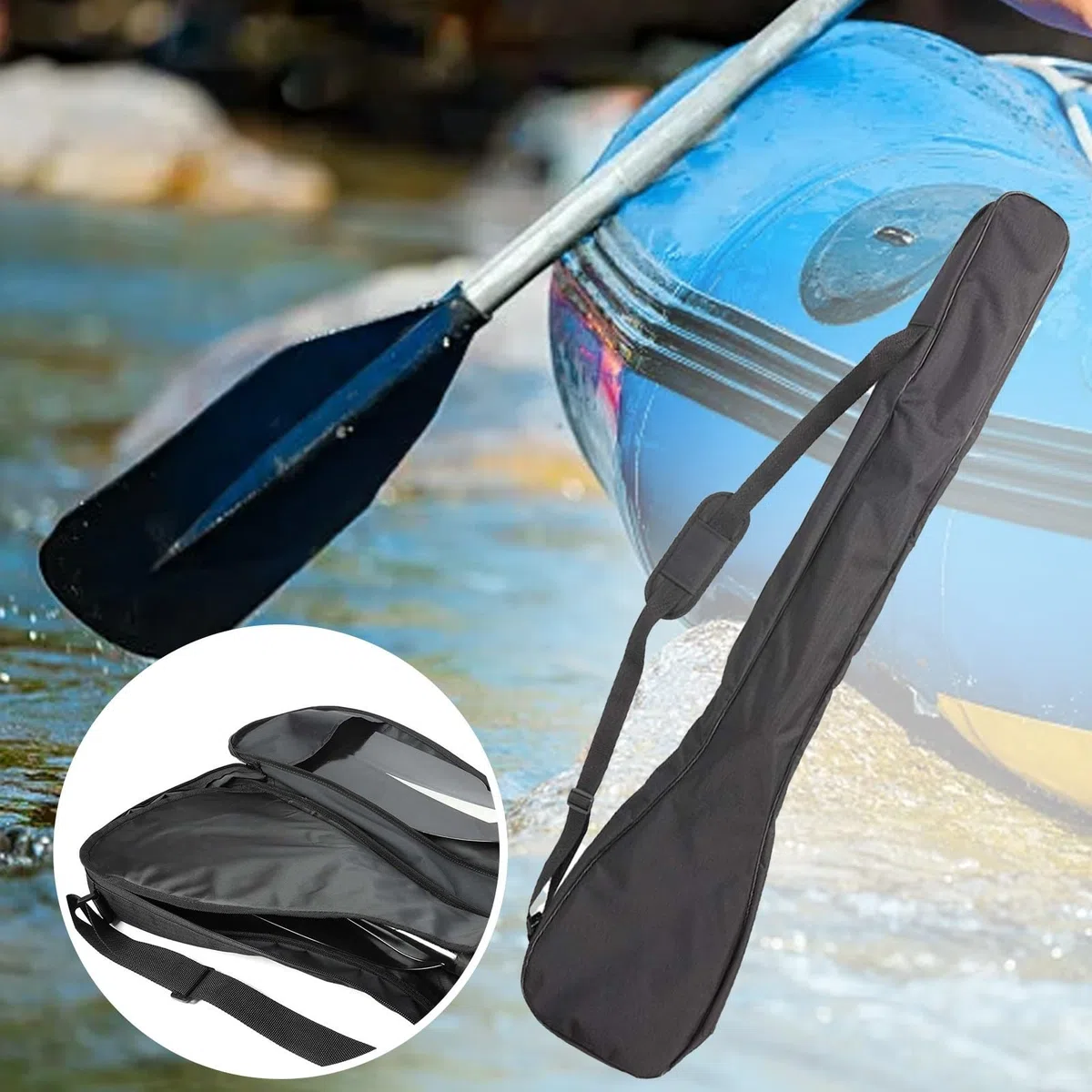 Gdfnmogo Sac de pagaie à double tête pour kayak, sac de transport épais avec bandoulière réglable pour sports nautiques en plein air 130 x 25 x 7 cm