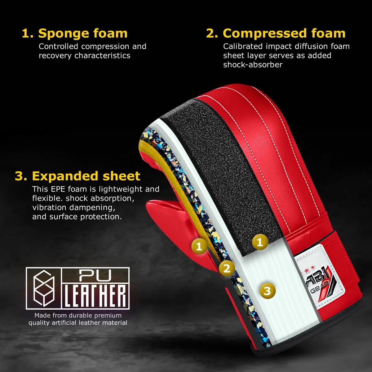 Farabi Sports Boxing Punch Bag Mitt Gloves Punching Boxing Gloves MMA Training Muay Thai Kickboxing MMA Martial Arts Workout Gloves Boxing Gloves Men Boxing Training Gloves