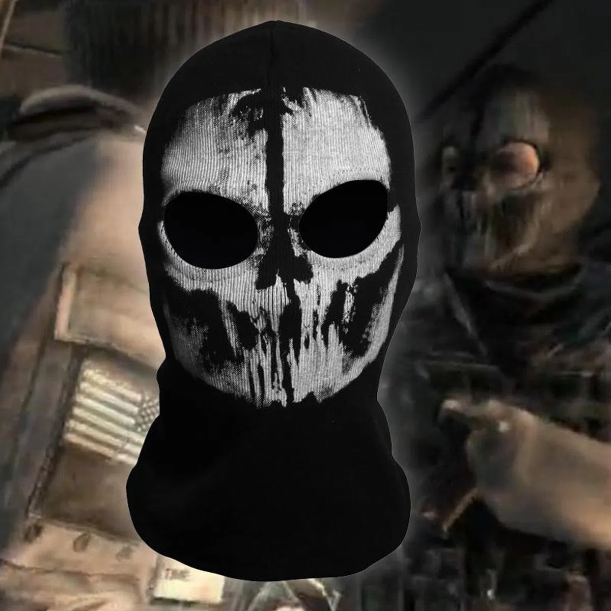 BAIYSFFG Cagoule tête de mort - Masque fantôme - Cagoule pour vélo, skateboard, cosply