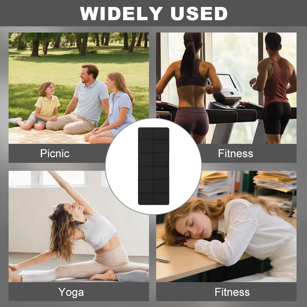 Tapis De Protection De Sol pour Appareil De Fitness, 183x61 cm, 6 mm D'éPaisseur Tapis De Fitness Pliable en PVC pour Moquettes Et Parquets, AntidéRapant Et ImperméAble, Compatible avec Tapis
