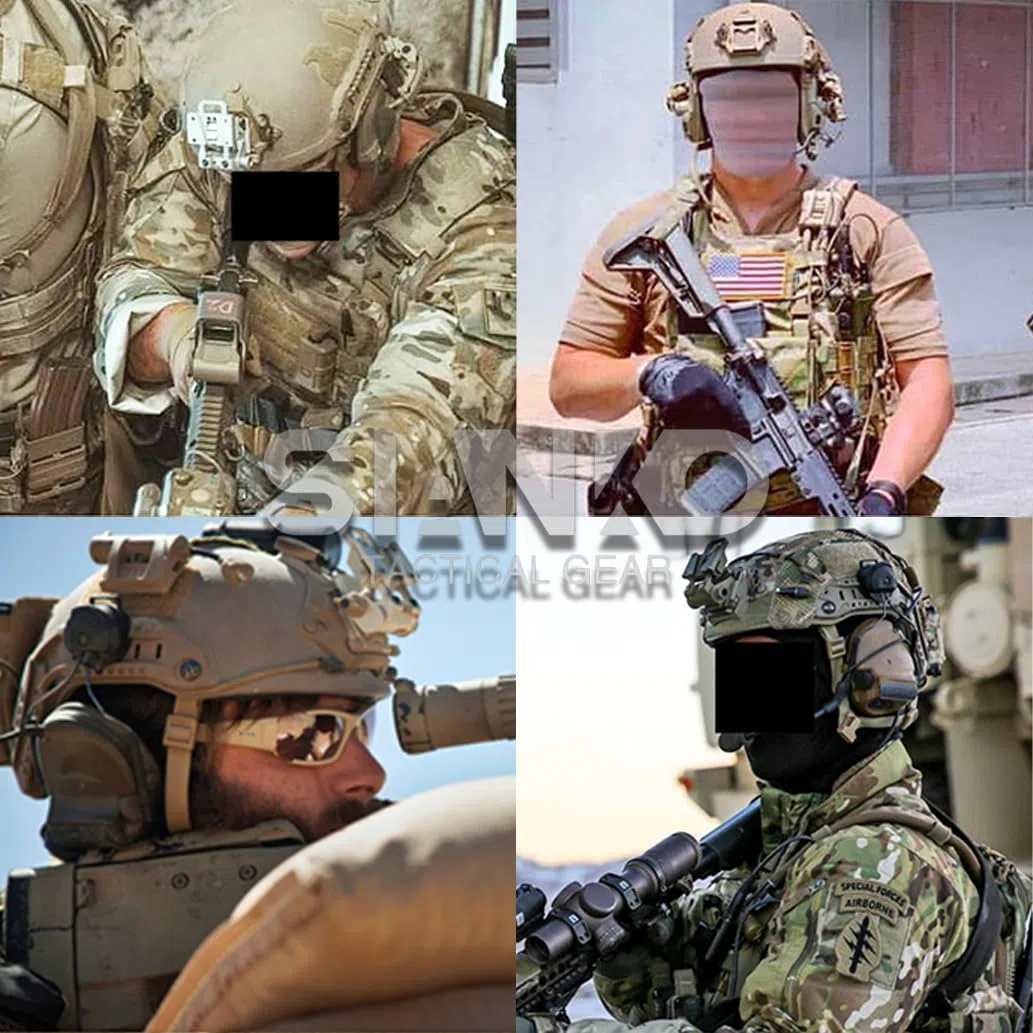 Casque tactique NVG Mount Shroud, pour casque ACH MICH OPS-Core Fast/Crye AirFrame, lunettes et support de caméra de sport