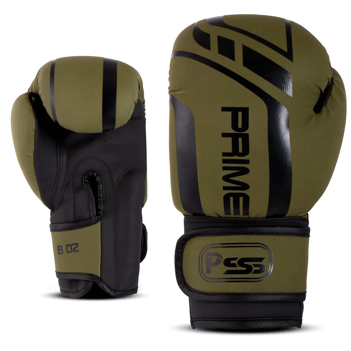 PSS Ensemble Boxe Enfants 3-14 Ans 6 Pièces Short & Débardeur + Gants Boxe Enfants 4Oz + 2 Pattes d’Ours + Accessoires Ensemble Boxe Enfant Muay Thai Kickboxing Boxe Anglaise, Vert Commando