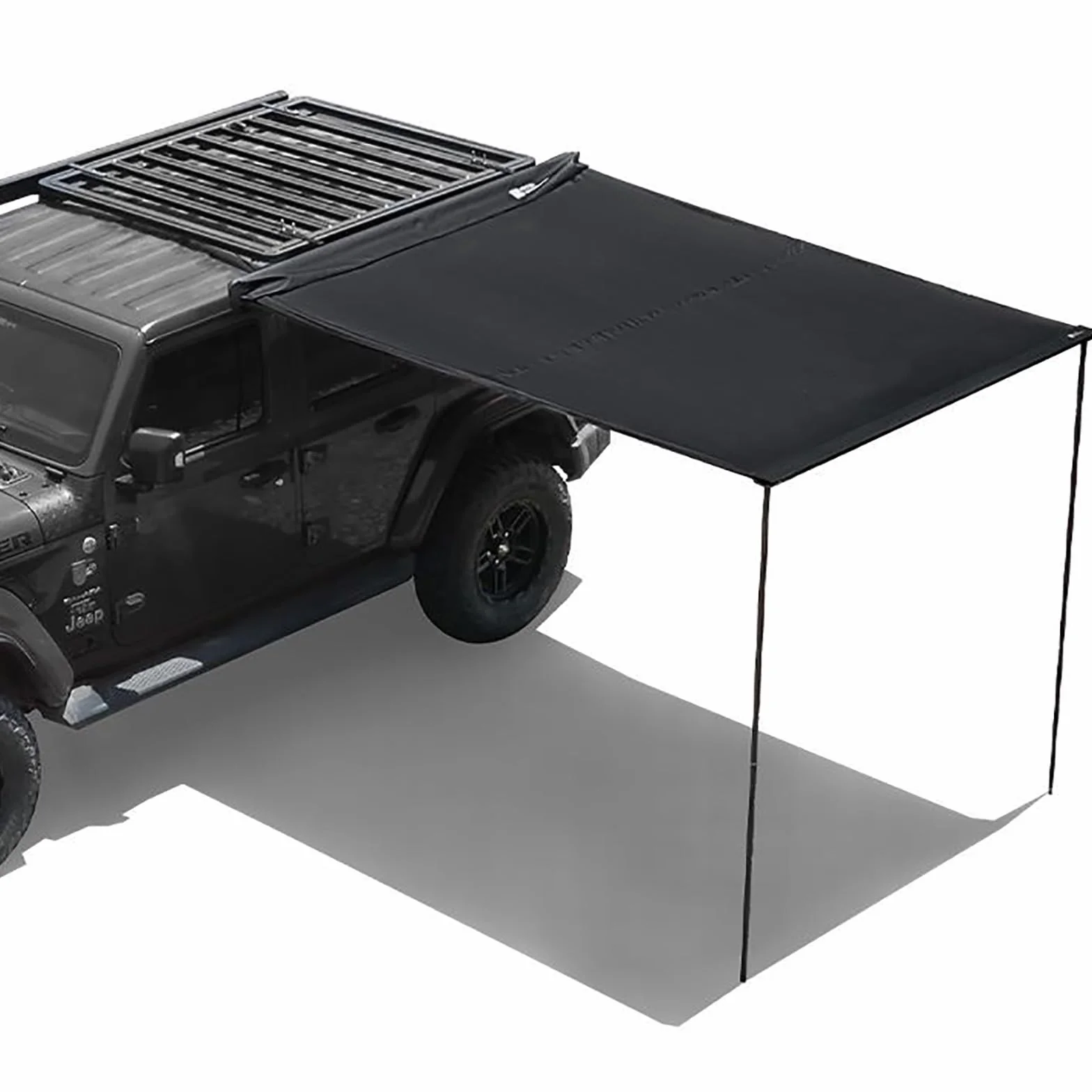 Auvent pour Van Auvent de Voiture Polyvalent, Pare-Soleil Extractible pour Galerie de Toit, Auvent Latéral Rétractable en PU de 5 000 mm avec Sac de Rangement, pour SUV/Camion/Van (Size : 200x