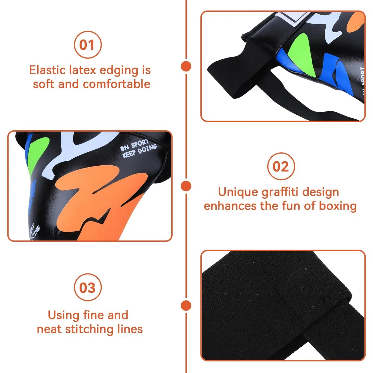 HERCHR Coquille protectrice pour Enfants, Protège-aine Absorbant Les Chocs Souple, Coquille de Protection pour Entraînement Boxe, Kickboxing, MMA, Muay Thai, Sparring, Sanda, Taekwondo