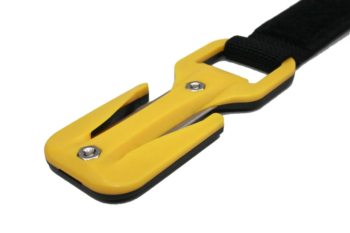 Trilobite Webbing and Line Knife-Belt Mounted-Yellow-Ships from the UK
