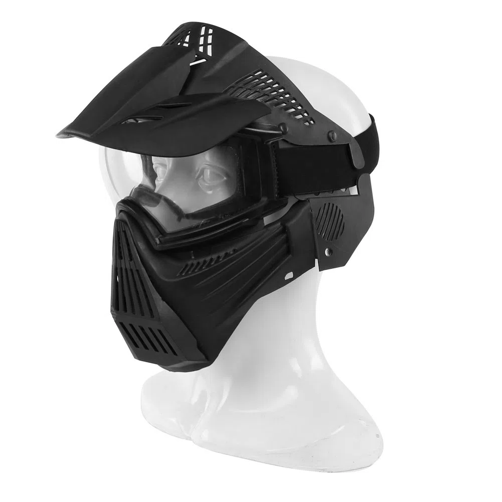 Masque Airsoft Paintball Plein Visage Tactique Effacer Masque de Protection Airsoft Equipement Halloween Costume Accessoires
